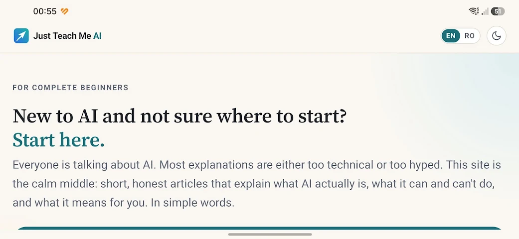 Just Teach Me AI screenshot 3