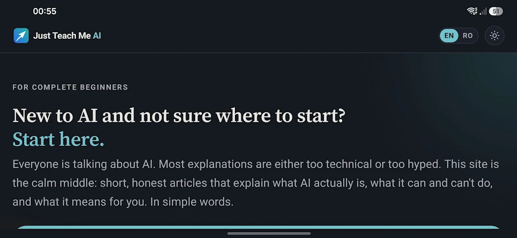 Just Teach Me AI screenshot 4