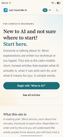 Just Teach Me AI screenshot 1