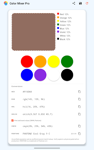 Color Mixer Pro screenshot 4