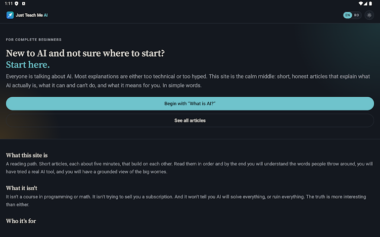 Just Teach Me AI screenshot 6